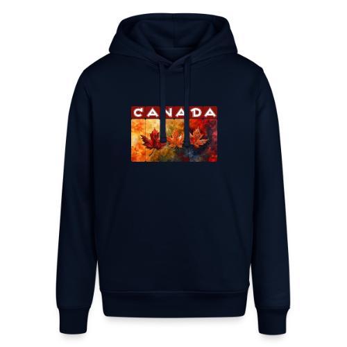 Painted Canada Leaves - Stanley/Stella Sounder Side Pocket Hoodie