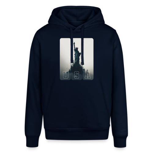 USA: Liberty Rising Over Manhattan - Stanley/Stella Sounder Side Pocket Hoodie
