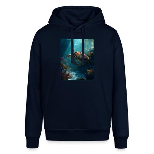 Sea Turtle Coral Reef Design - Stanley/Stella Sounder Side Pocket Hoodie