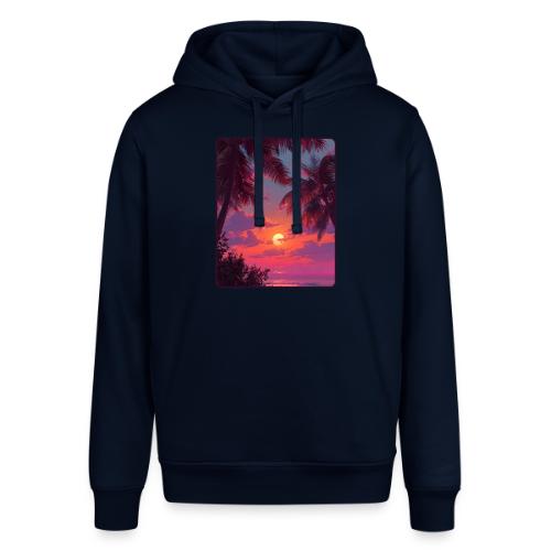 Tropical Sunset Palm Silhouette Design - Stanley/Stella Sounder Side Pocket Hoodie