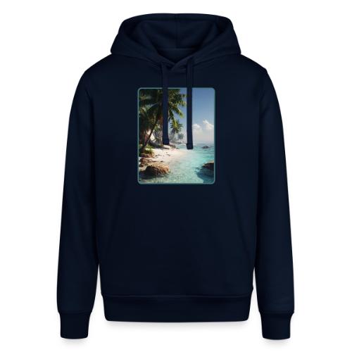 Tropical Beach Paradise Palm Design - Stanley/Stella Sounder Side Pocket Hoodie