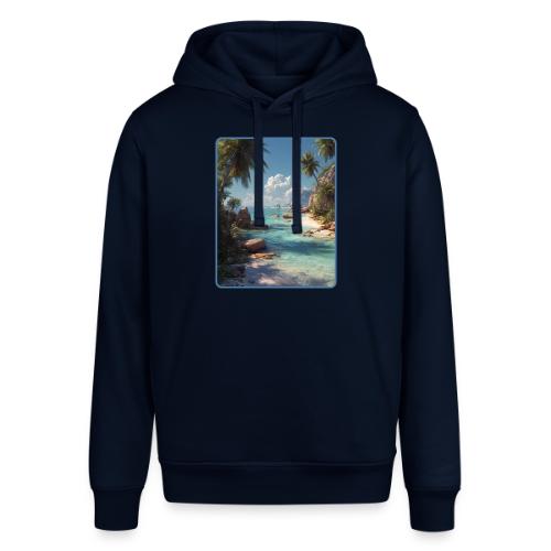 Tropical Island Paradise Ocean Design - Stanley/Stella Sounder Side Pocket Hoodie