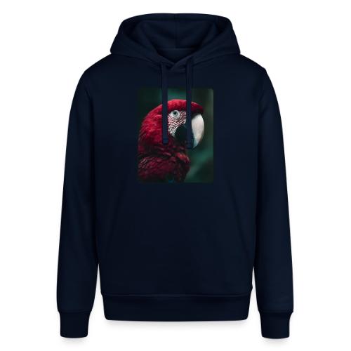 Red Green Macaw Bird Portrait Design - Stanley/Stella Sounder Side Pocket Hoodie
