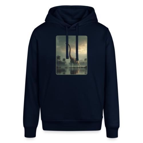Brachiosaurus Misty Lake Design - Stanley/Stella Sounder Side Pocket Hoodie