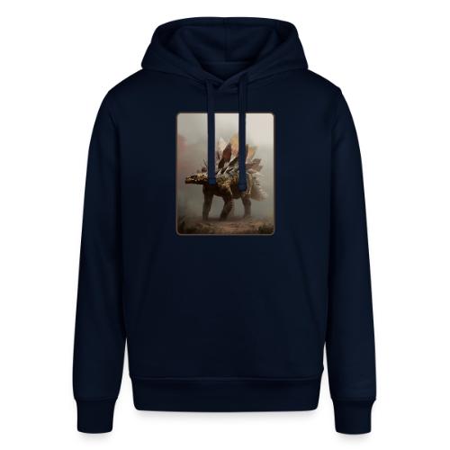Stegosaurus Misty Forest Design - Stanley/Stella Sounder Side Pocket Hoodie