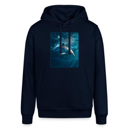 Dolphin Sunlit Ocean Serenity Design - Stanley/Stella Sounder Side Pocket Hoodie