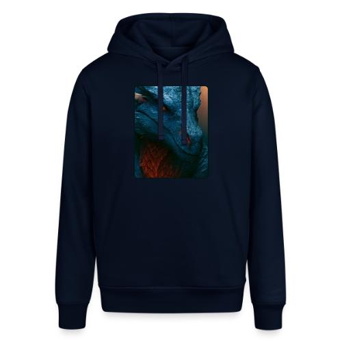 Turquoise Dragon Fire Eye Design - Stanley/Stella Sounder Side Pocket Hoodie