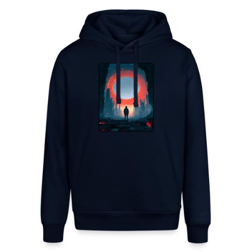 Cosmic Portal Future City Design - Stanley/Stella Sounder Side Pocket Hoodie