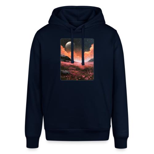 Moonlit Fantasy Flower Landscape - Stanley/Stella Sounder Side Pocket Hoodie
