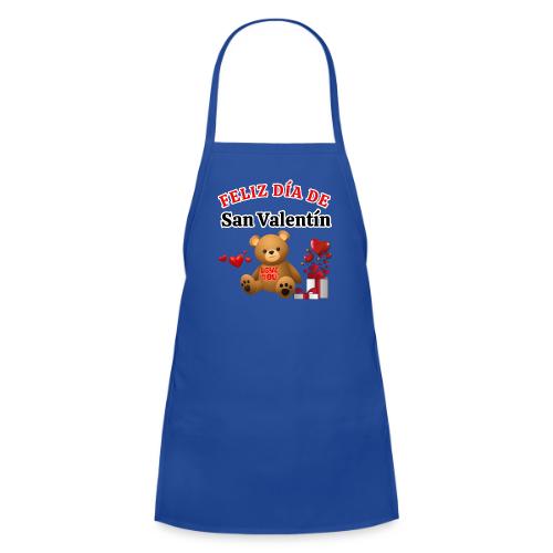 Valentine's Day Celebration Bears Love Hearts. - Kids' Apron