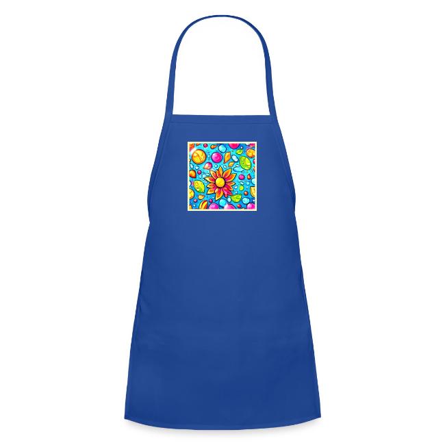 Colorful abstract flower pattern