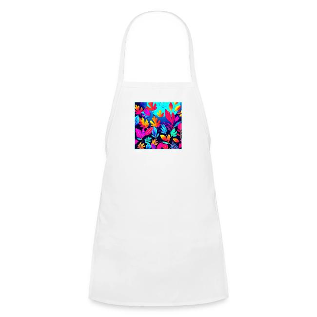 Neon Leaf Paradise Art