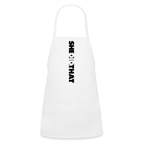She Did That Large Design - Kids' Apron