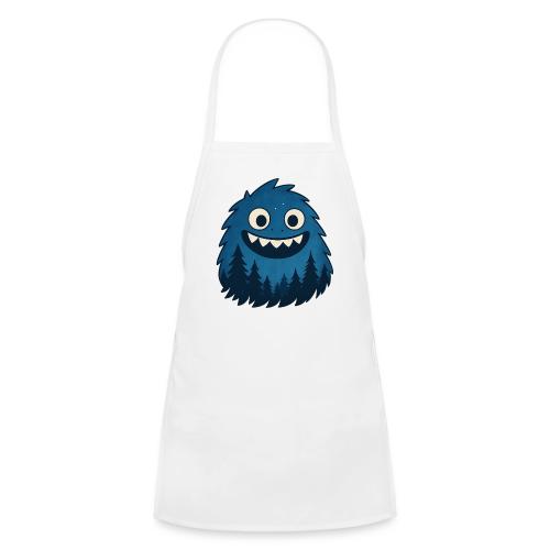 Whimsical Blue Forest Monster – Cute Cartoon Night - Kids' Apron