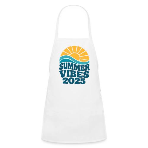 Summer Vibes 2025 Retro Sunset T-Shirt | Fun Beach - Kids' Apron