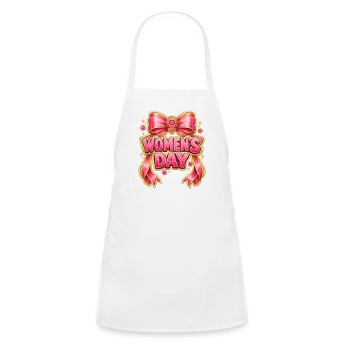 Cute Pink Bow Women’s Day Feminist Symbol - Kids' Apron