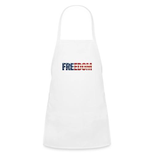 Freedom American Flag Distressed Patriotic Shirt - Kids' Apron