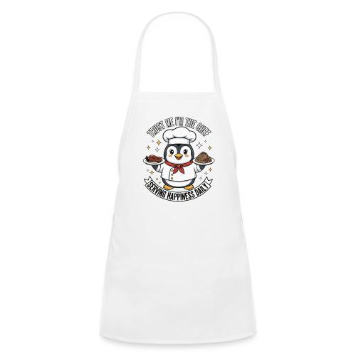 cute Penguin Chef-Funny Cartoon Daily Happiness - Kids' Apron