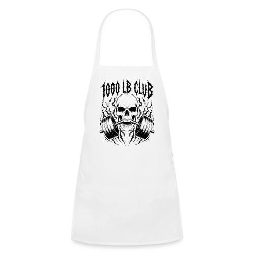 1000 LB Club Skull Barbell Powerlif - Kids' Apron