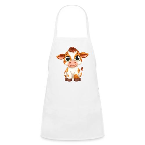Cute Cartoon Baby Calf with Bright Innocent Eyes - Kids' Apron