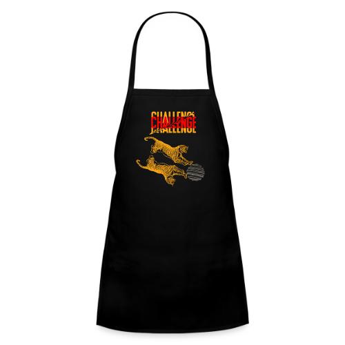 Double tiger fashion, jungle feline animals. - Kids' Apron