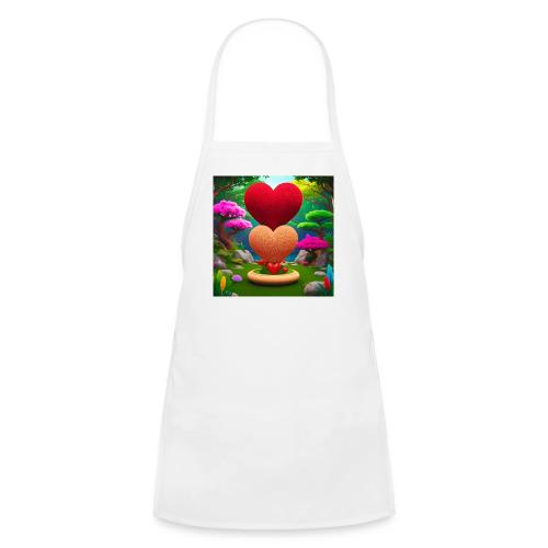 Double Heart, fantasy, nature and fantasy - Kids' Apron