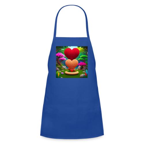 Double Heart, fantasy, nature and fantasy - Kids' Apron