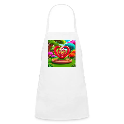 Triple heart landscape, nature, love, happiness - Kids' Apron