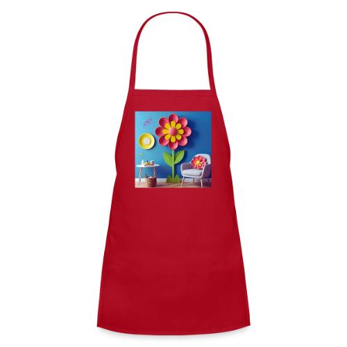 Flower design and harmony of environmental well-be - Kids' Apron