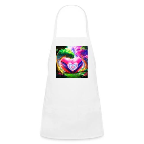 Double heart, fantasy, landscapes enjoy the magic - Kids' Apron