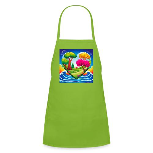 Heart, fantasy, landscapes, nature, fantasy - Kids' Apron