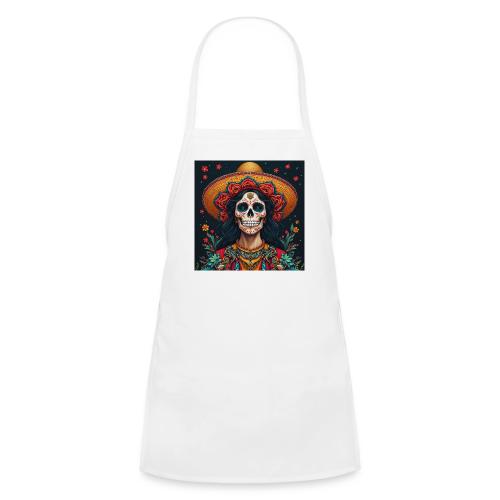 Charra Skull Art | Traditional Mexican Design - Kids' Apron