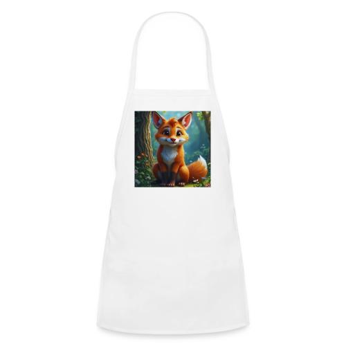 Magical fantasy fox in enchanted forest scene - Kids' Apron