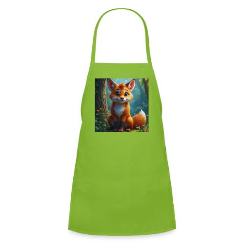 Magical fantasy fox in enchanted forest scene - Kids' Apron
