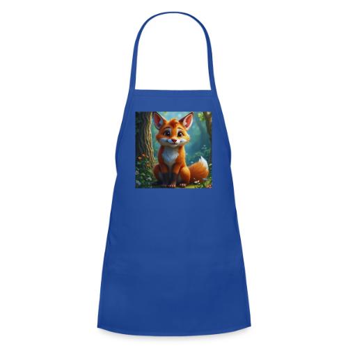 Magical fantasy fox in enchanted forest scene - Kids' Apron