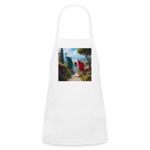 Mexican flag surrounded by nature and magic town - Kids' Apron