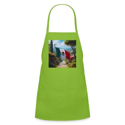 Mexican flag surrounded by nature and magic town - Kids' Apron