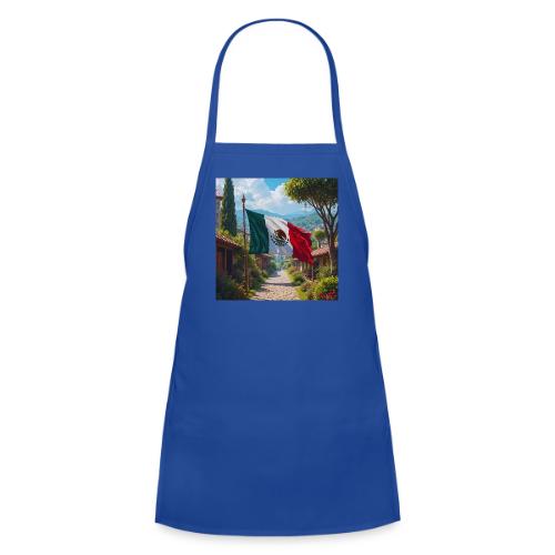 Mexican flag surrounded by nature and magic town - Kids' Apron