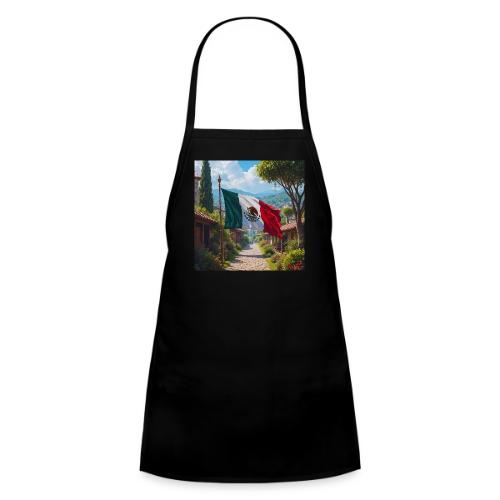 Mexican flag surrounded by nature and magic town - Kids' Apron
