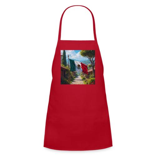 Mexican flag surrounded by nature and magic town - Kids' Apron