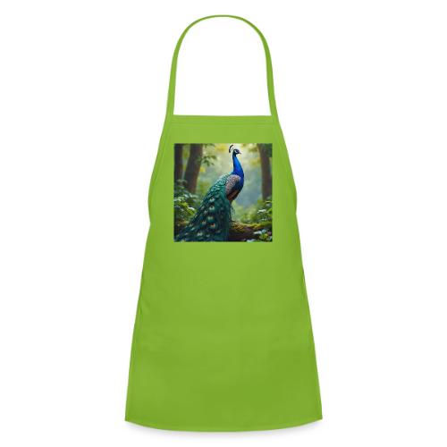 Majestic Peacock in Enchanted Forest - Kids' Apron