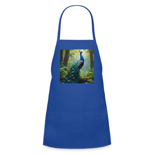 Majestic Peacock in Enchanted Forest - Kids' Apron