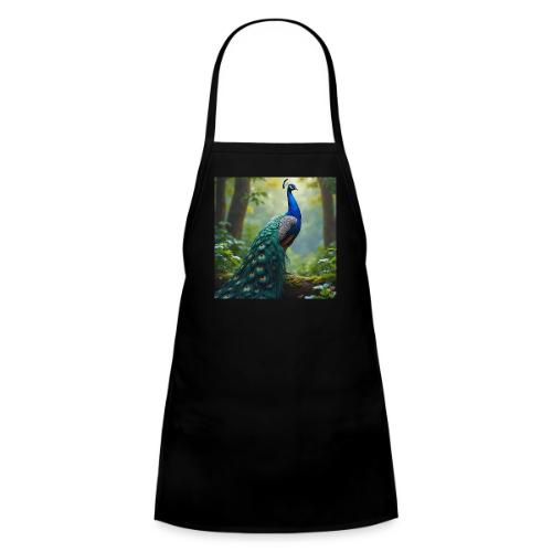Majestic Peacock in Enchanted Forest - Kids' Apron