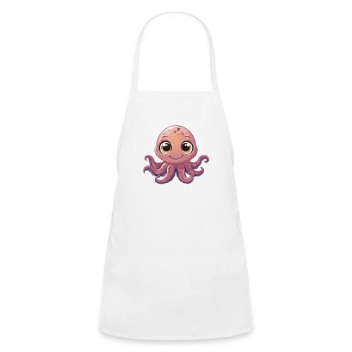 Cute Cartoon Baby Octopus with Big Eyes - Kids' Apron