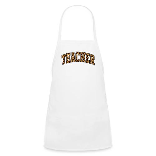 Leopard Print Teacher Typography - Kids' Apron
