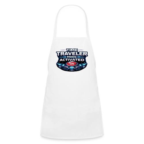 Time Traveler Mode – Futuristic Neon Sci-Fi Tee - Kids' Apron
