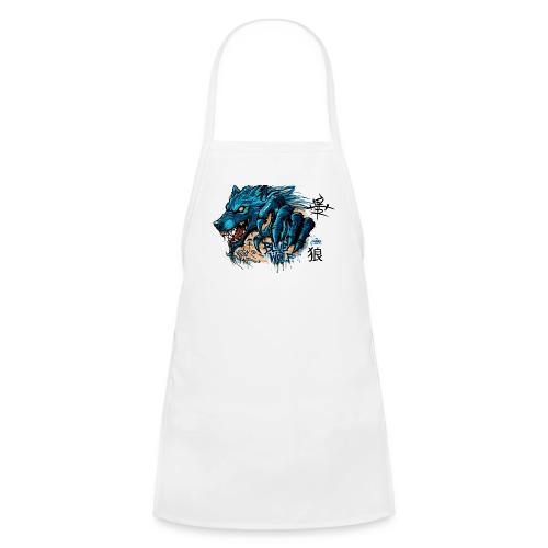 Blue Wolf Graffiti Street Art - Kids' Apron