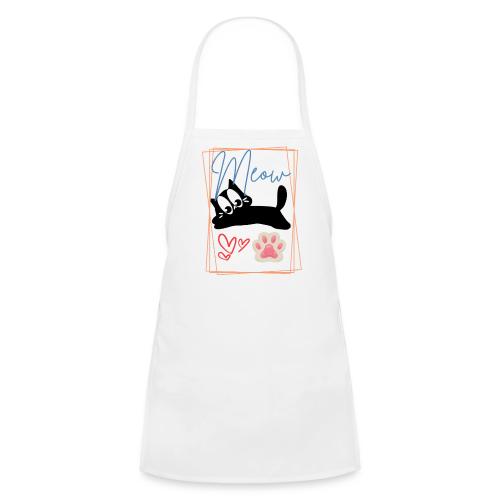 Meow Cat Paw Cute Kitty Lover Design - Kids' Apron