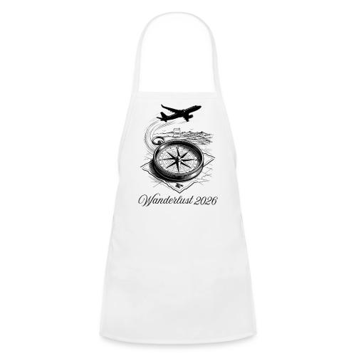 Wanderlust 2026 T-Shirt | Minimalist Travel Plane - Kids' Apron