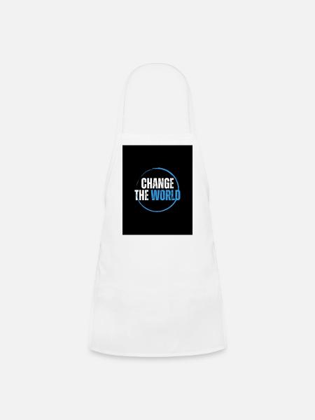 Change the World - Kids' Apron - white - Front